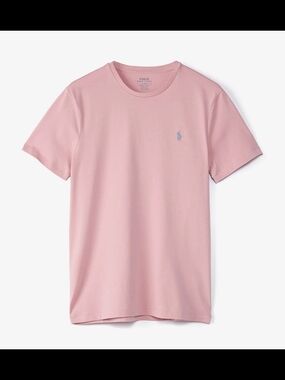 Polo by Ralph Lauren Pink Crewneck T-Shirt Medium